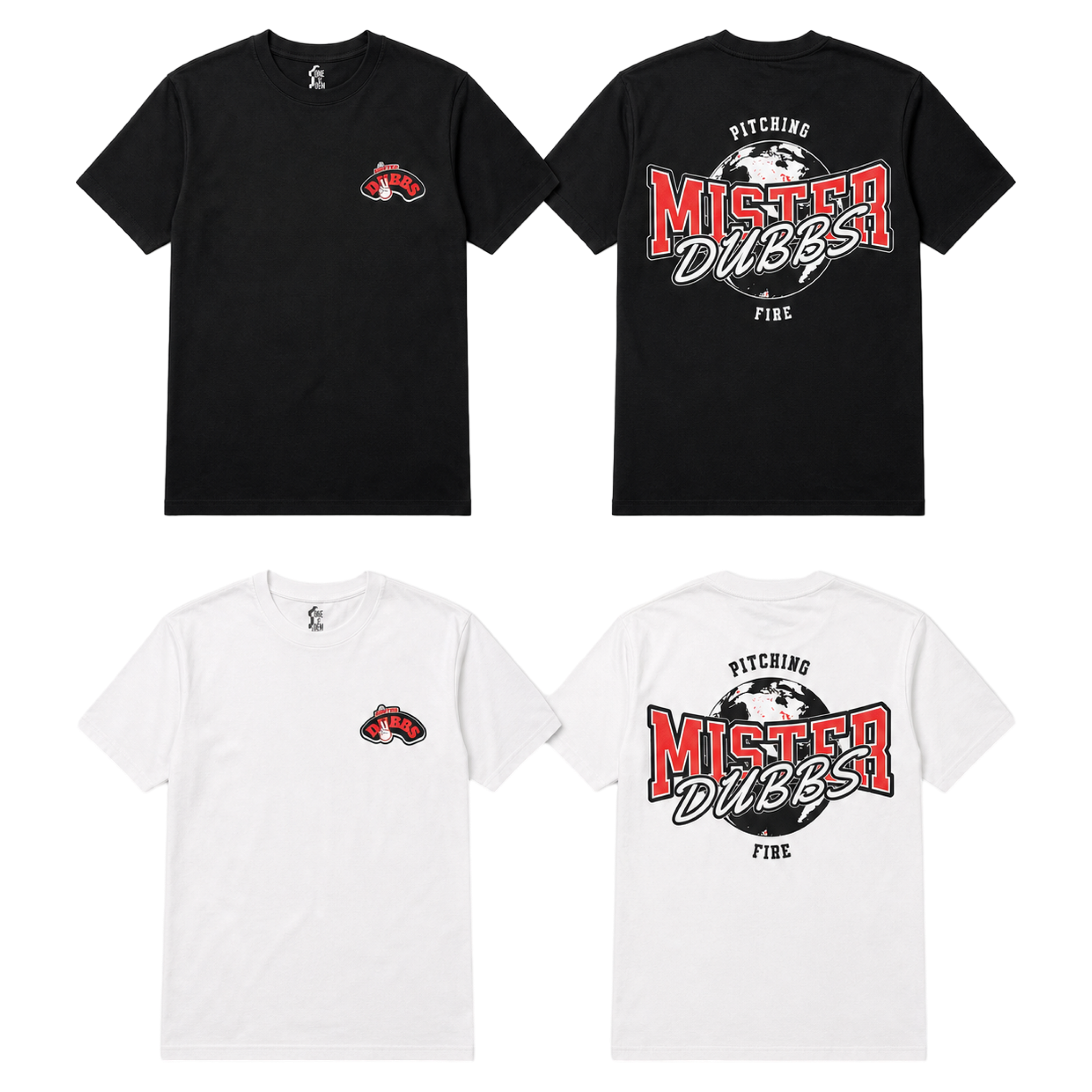 Mister Dubbs Classic Pitching Fire T-shirt