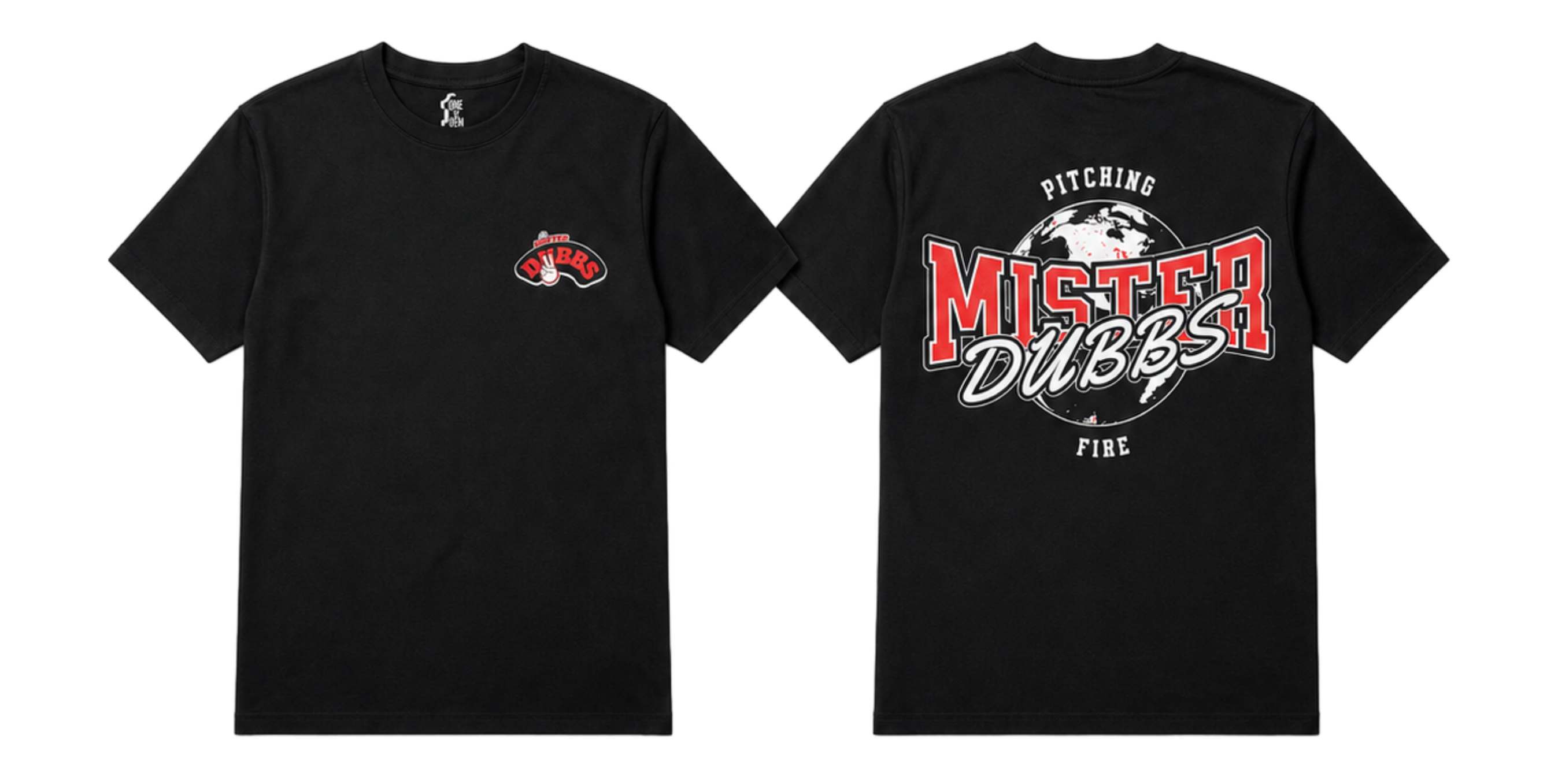 Mister Dubbs Classic Pitching Fire T-shirt
