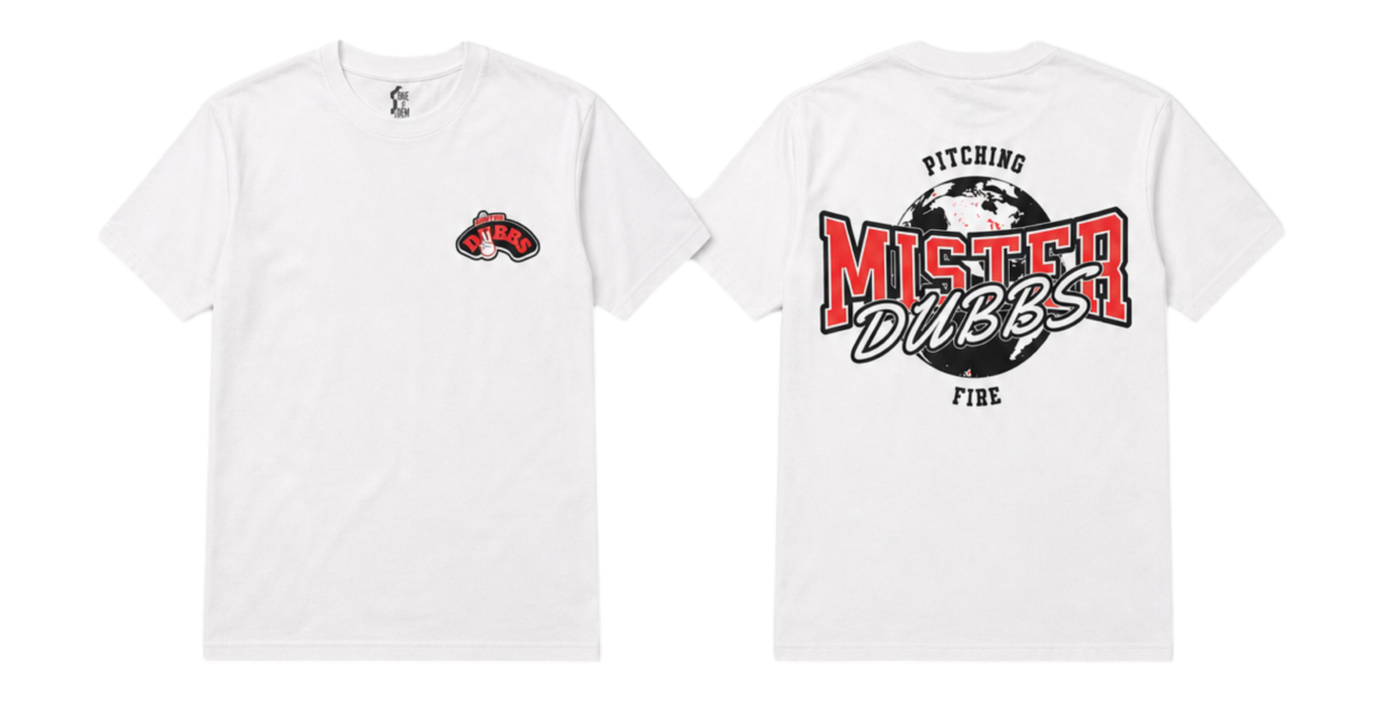 Mister Dubbs Classic Pitching Fire T-shirt
